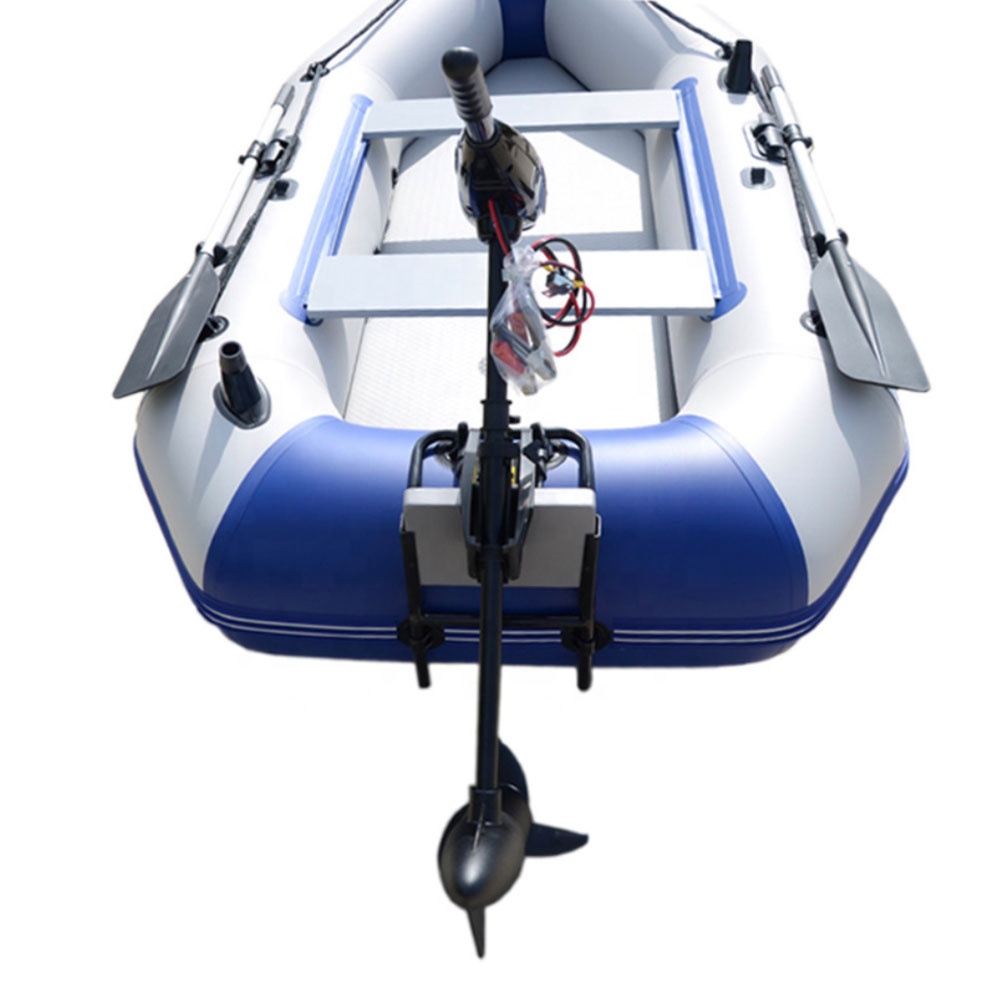 قارب صيد قابل للنفخ من البولي  - مراجعة Fishing Boat Outboard Motor وسعره