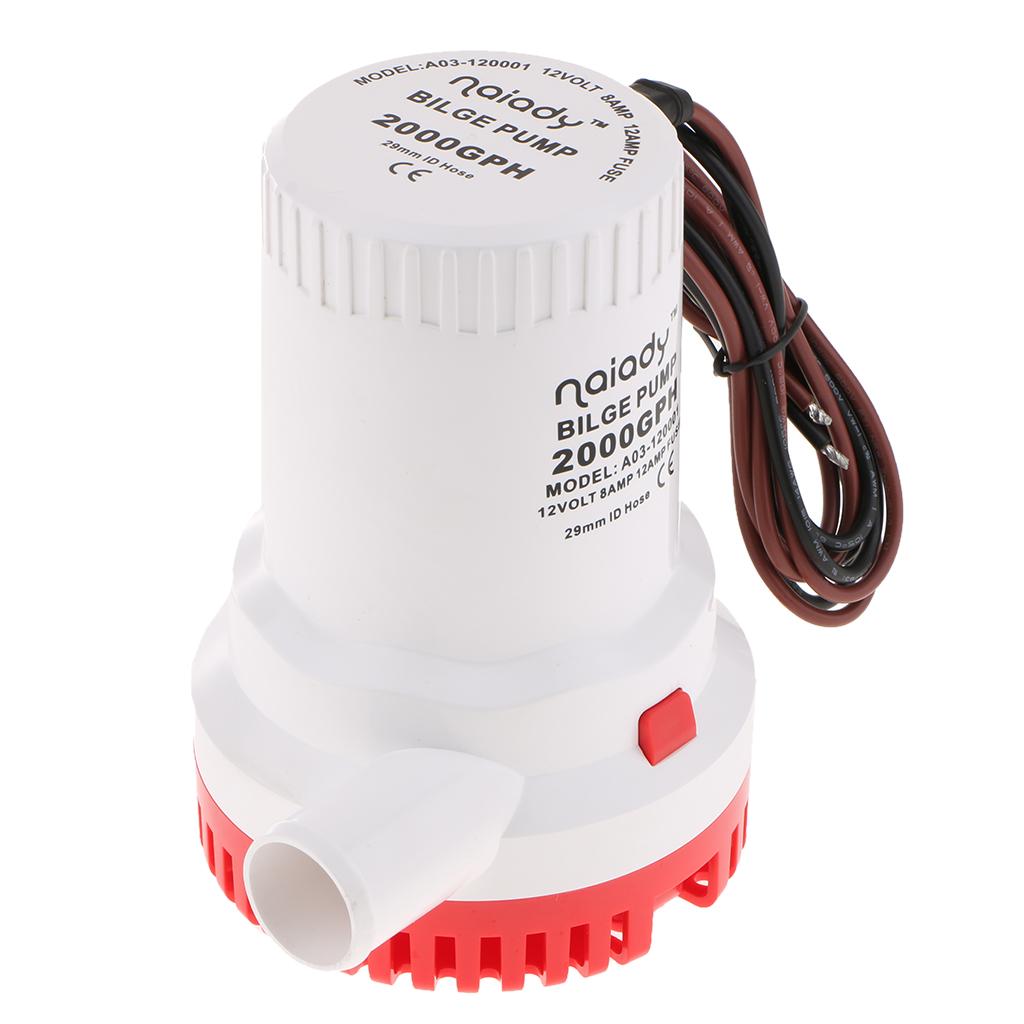 مضخة بيلج كهربائية غاطسة 2000G - مراجعة Fishing Boat Bilge Pump وسعره
