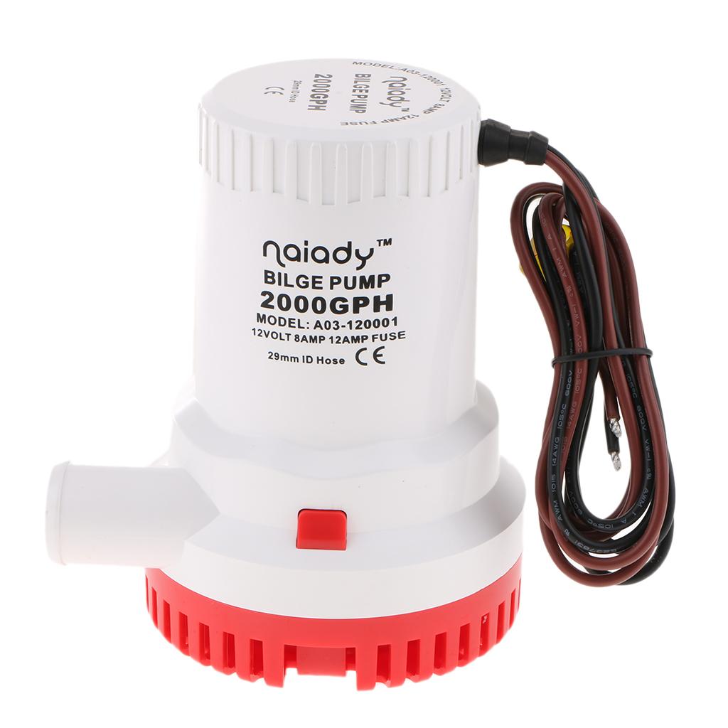 مضخة بيلج كهربائية غاطسة 2000G - مراجعة Fishing Boat Bilge Pump وسعره