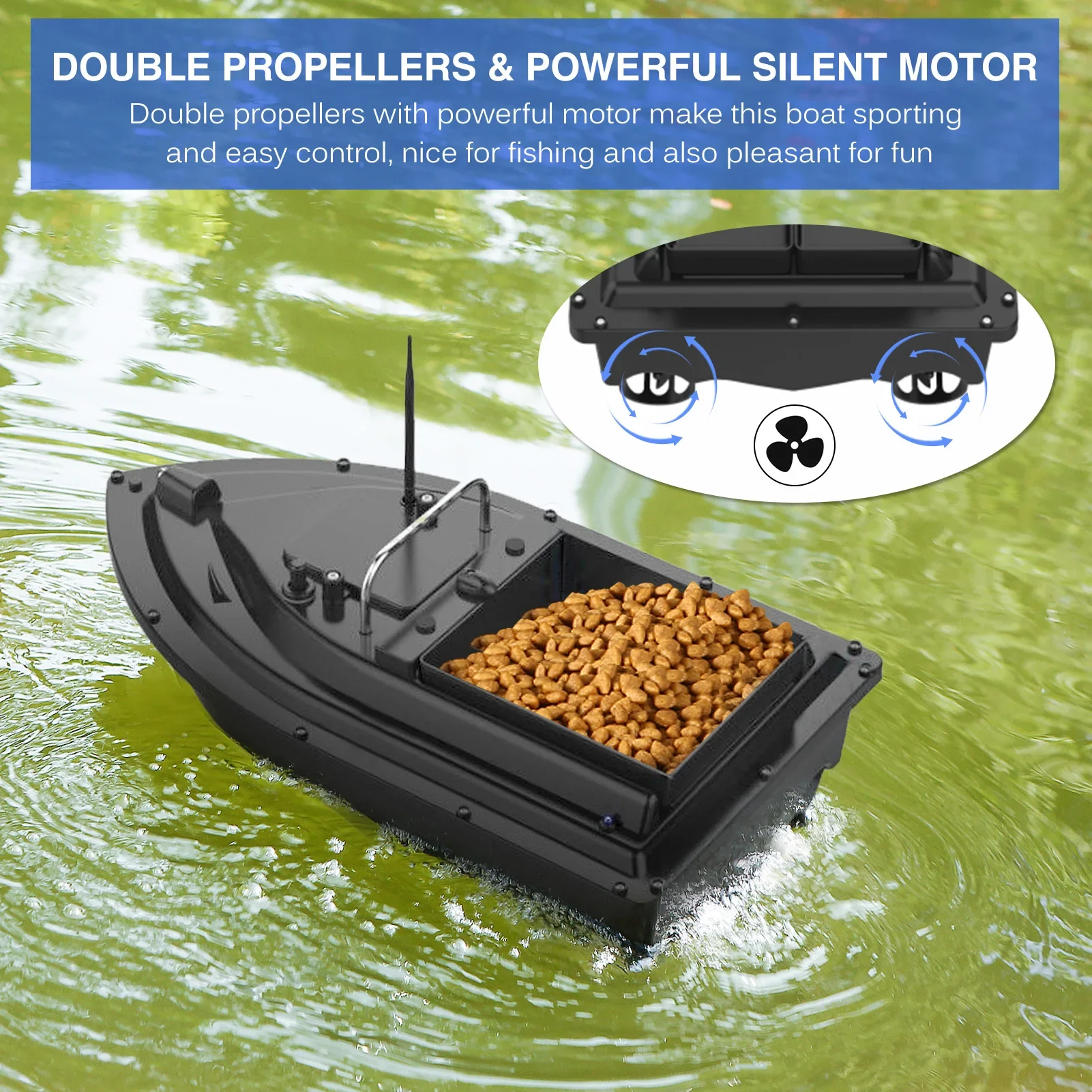 قارب صيد D16E مزود بنظام تحديد - مراجعة Fishing Boat Gps وسعره