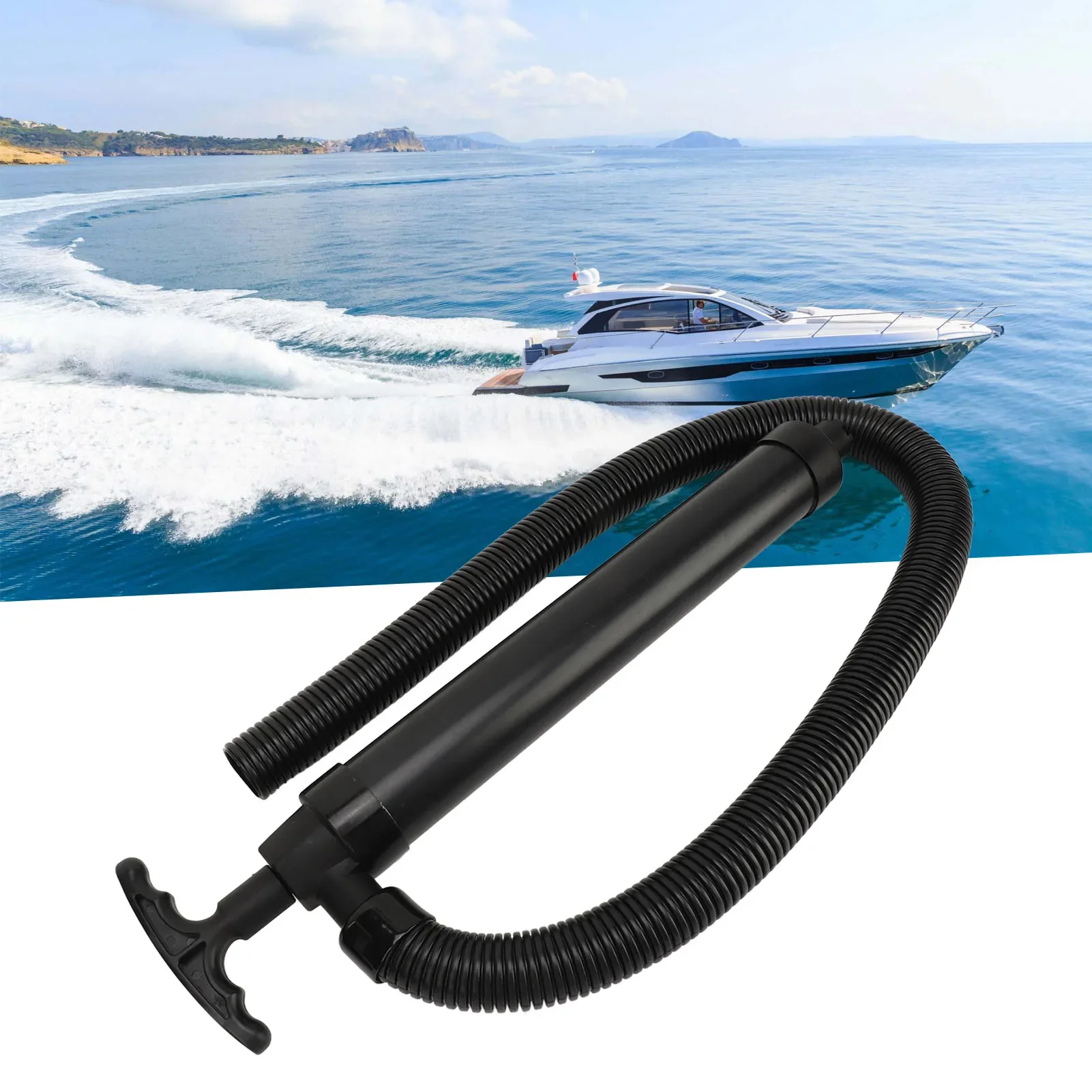 مضخة نزح يدوية مع خرطوم مضخة م - مراجعة Fishing Boat Bilge Pump وسعره