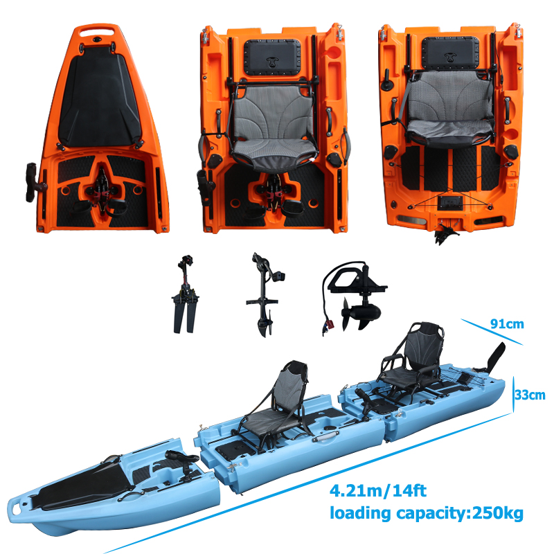 قارب كاياك قابل للفصل بطول 14  - مراجعة Fishing Boat Seat وسعره