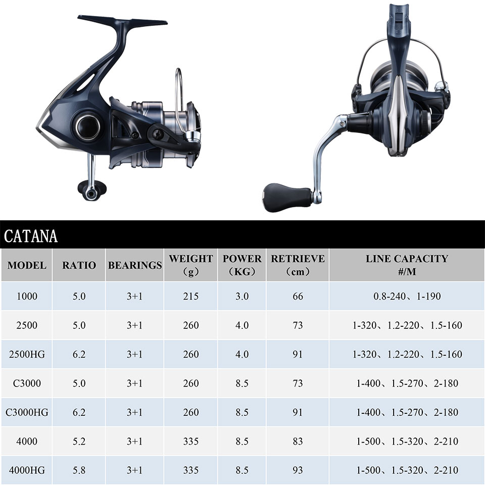 شيمانو كاتانا بكرة صيد دوارة 3 - مراجعة Shimano Reel Sienna وسعره